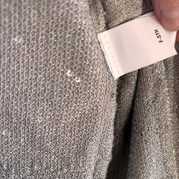 Zara Festive Days Silver Sequence Top Size Medium - Picture 5 of 9